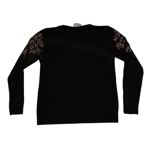 Liv Milano Soft Compression Rhinestone Top NWT Medium - Picture 6 of 7